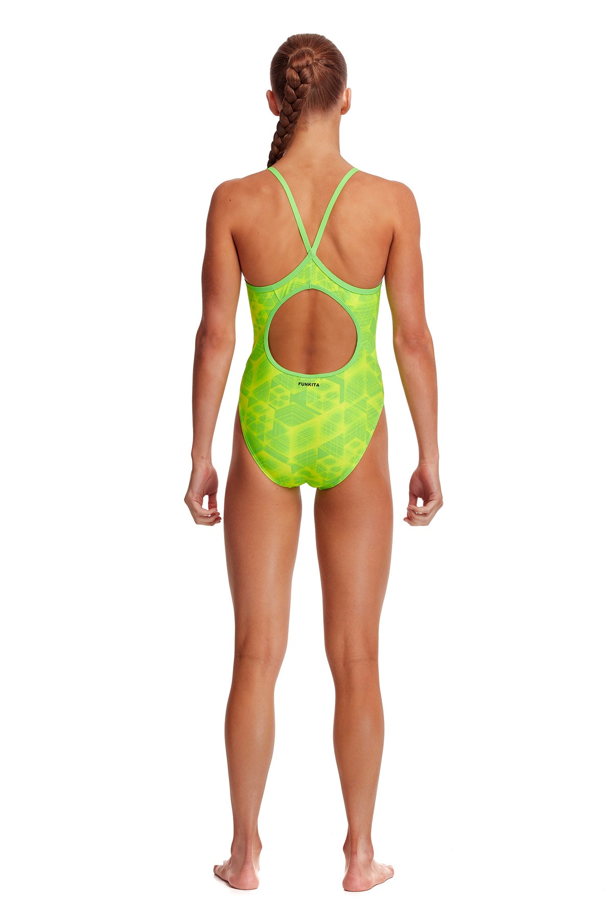 Neon Orbiter | Girls Diamond Back One Piece