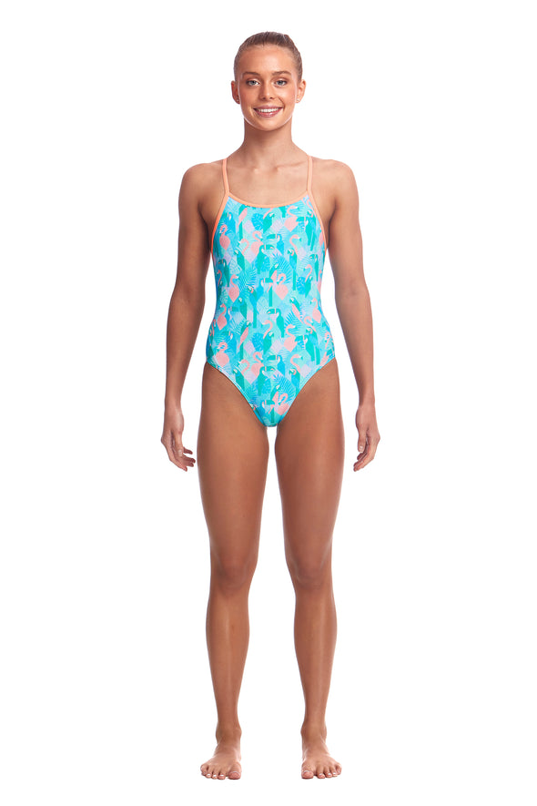 Pastel Paradise | Girls Diamond Back One Piece