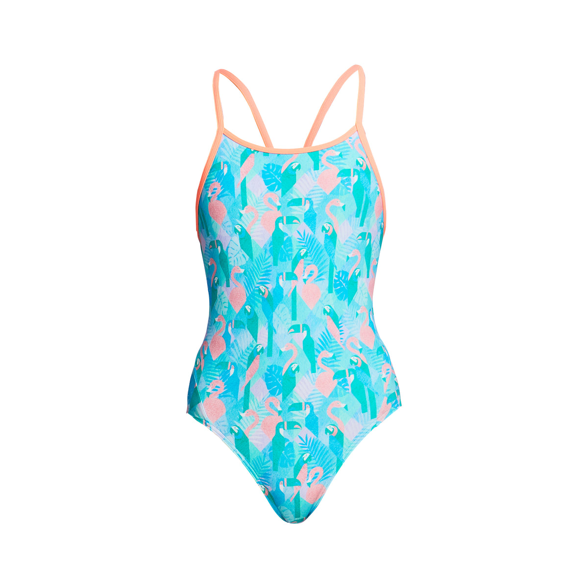 Pastel Paradise | Girls Diamond Back One Piece