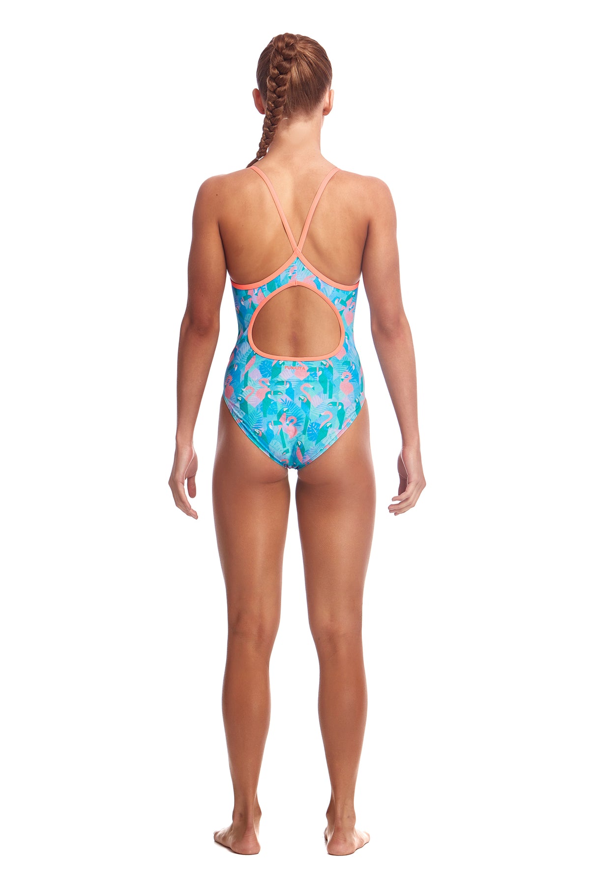 Pastel Paradise | Girls Diamond Back One Piece