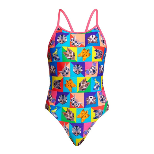 Rat Pack | Girls Diamond Back One Piece