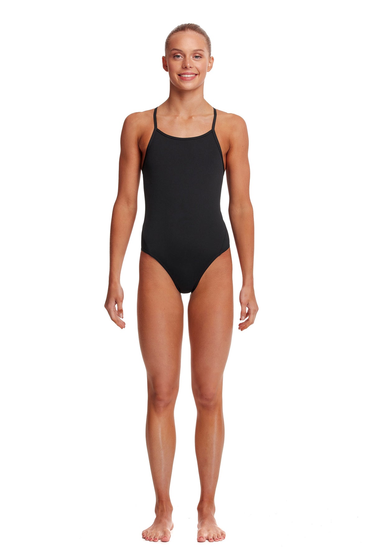 Still Black | Girls Diamond Back One Piece