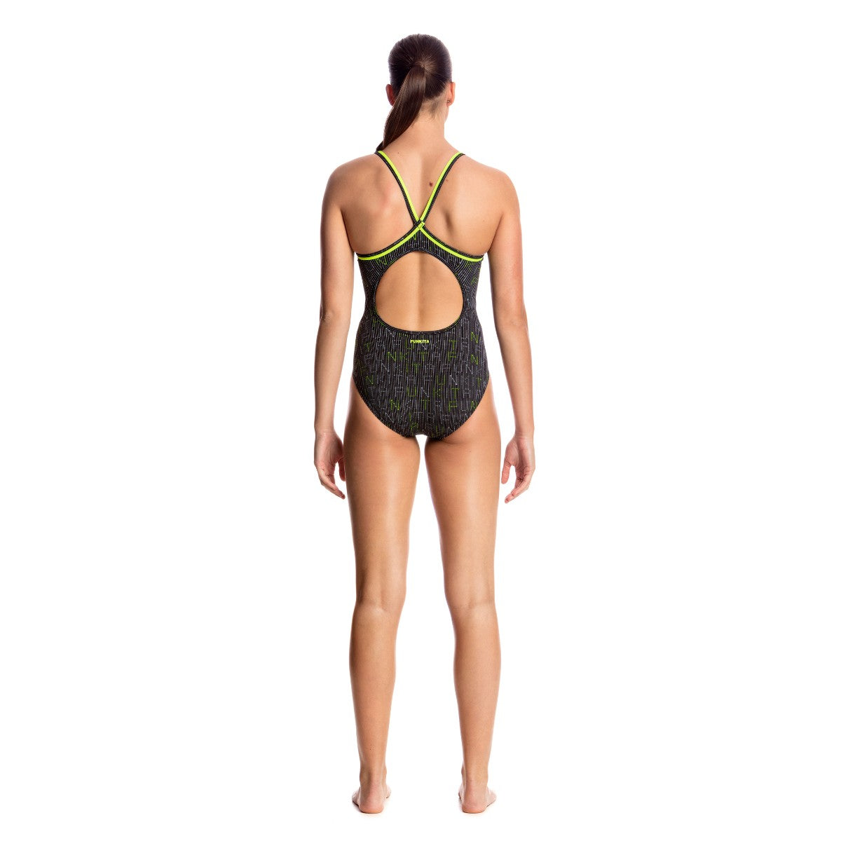 BINARY BABE | LADIES DIAMOND BACK ONE PIECE