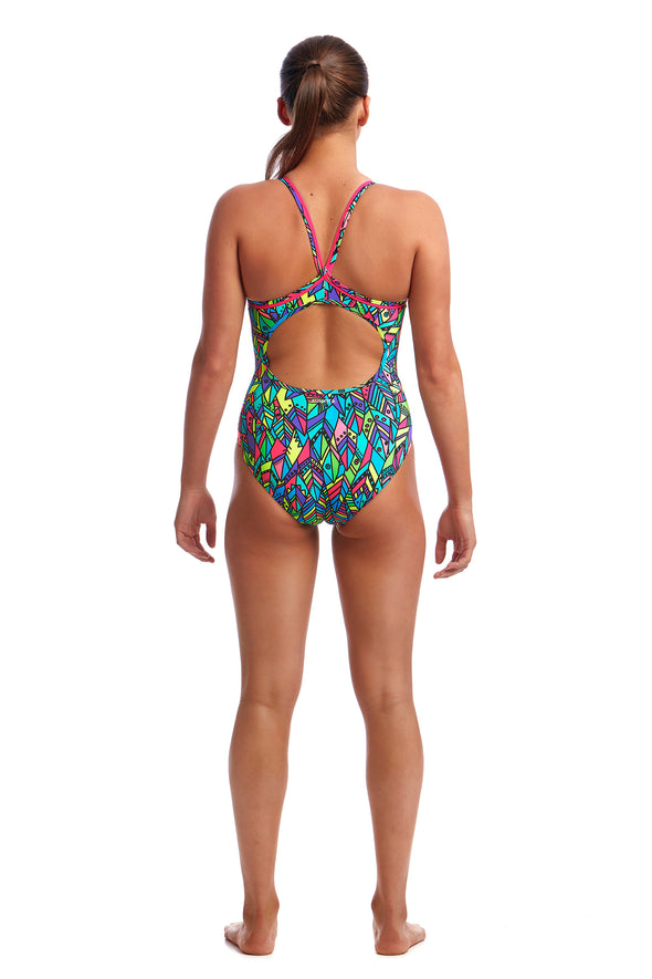 FEATHER FIESTA | LADIES DIAMOND BACK ONE PIECE