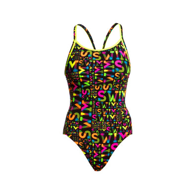 NIGHT SWIM | LADIES DIAMOND BACK ONE PIECE