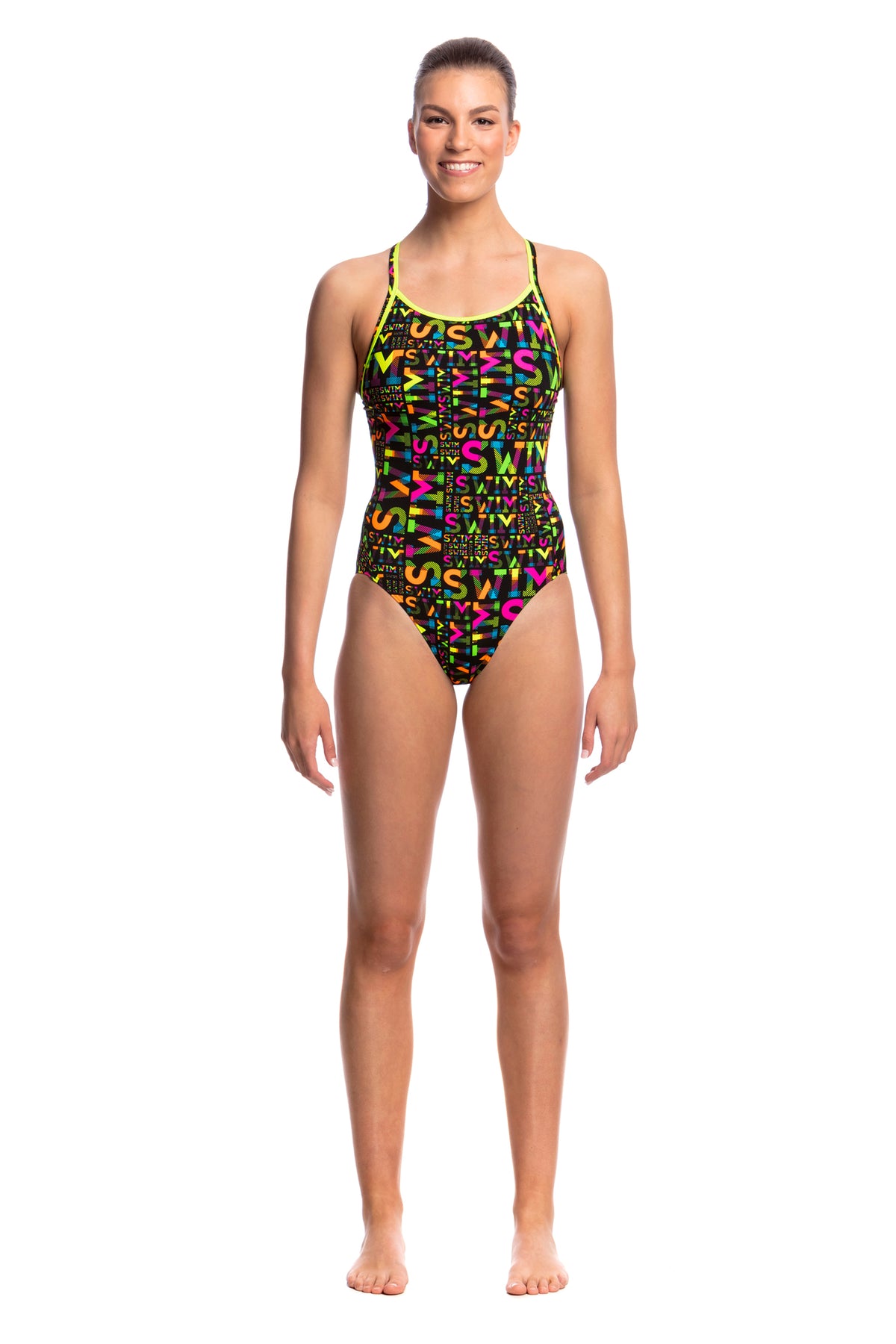 NIGHT SWIM | LADIES DIAMOND BACK ONE PIECE