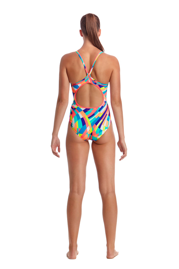 PASTEL PANEL | LADIES DIAMOND BACK ONE PIECE