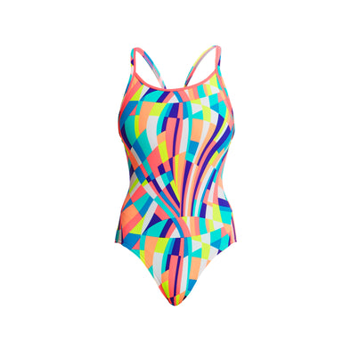 PASTEL PANEL | LADIES DIAMOND BACK ONE PIECE