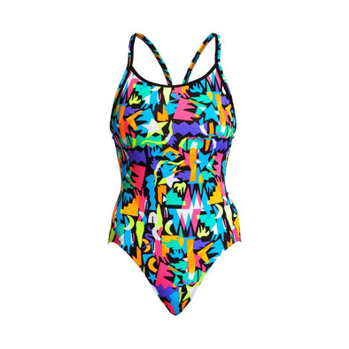 Paper Cut | Ladies Diamond Back One Piece