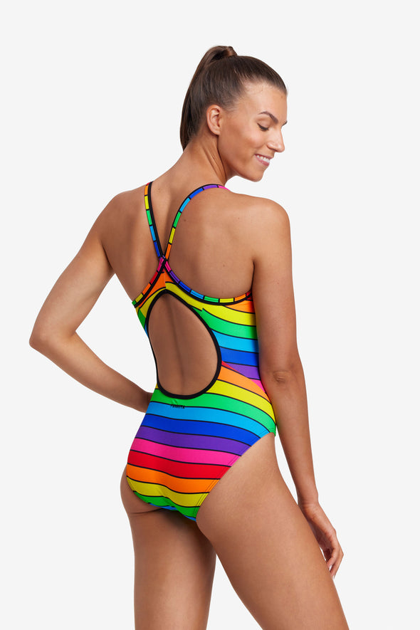 Rainbow Racer | Ladies Diamond Back One Piece