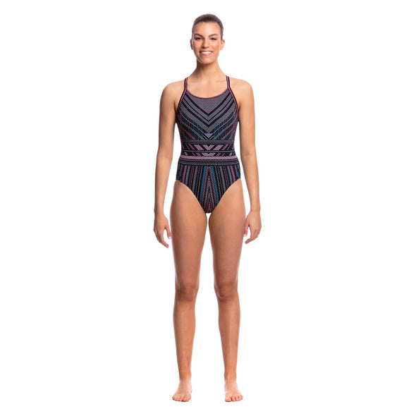 STITCHED UP | LADIES DIAMOND BACK ONE PIECE