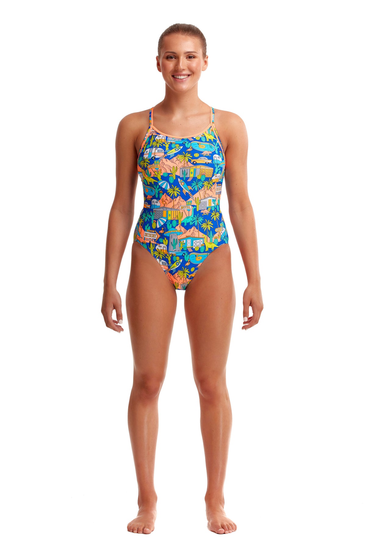 Wacky West | Ladies Eco Diamond Back One Piece