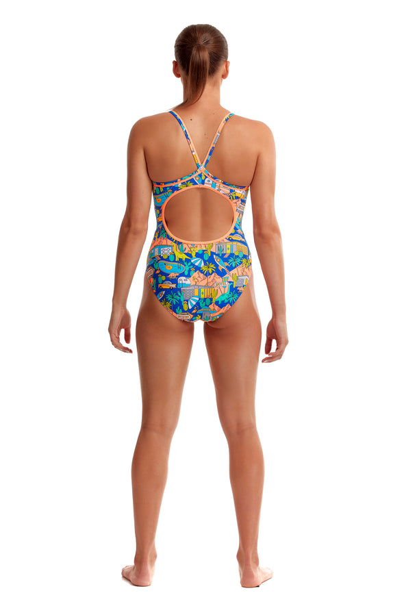 Wacky West | Ladies Eco Diamond Back One Piece