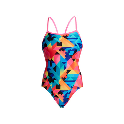 COLOUR BURST | LADIES SINGLE STRAP ONE PIECE