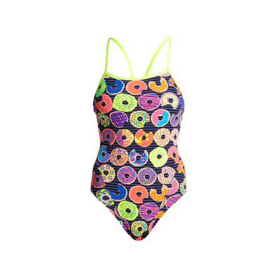 DUNKING DONUTS | LADIES SINGLE STRAP ONE PIECE