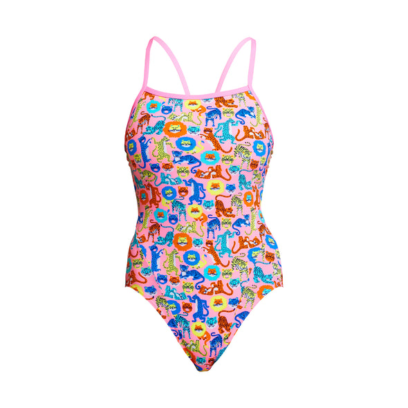 Feline Fiesta | Ladies Single Strap One Piece