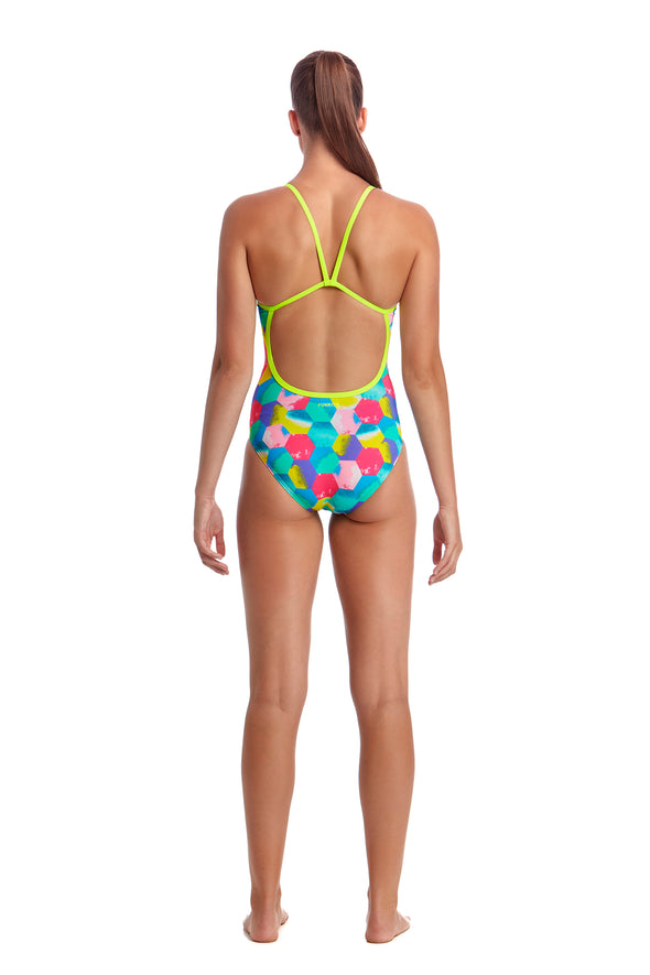 Hexy Back | Ladies Single Strap One Piece
