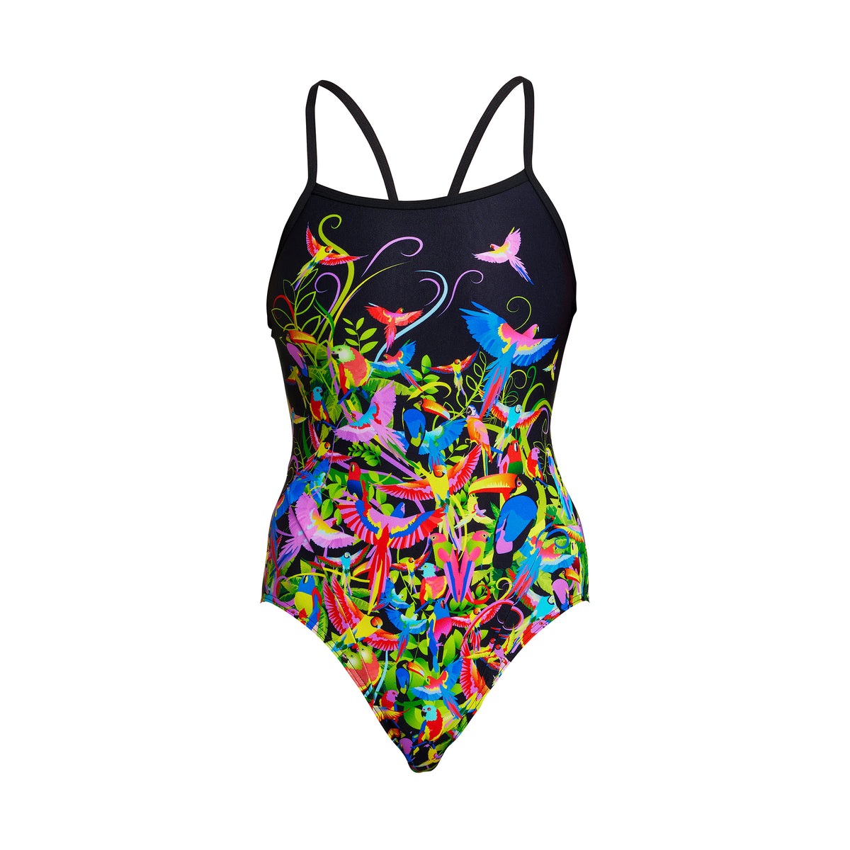 Macaw Magic | Ladies Single Strap One Piece