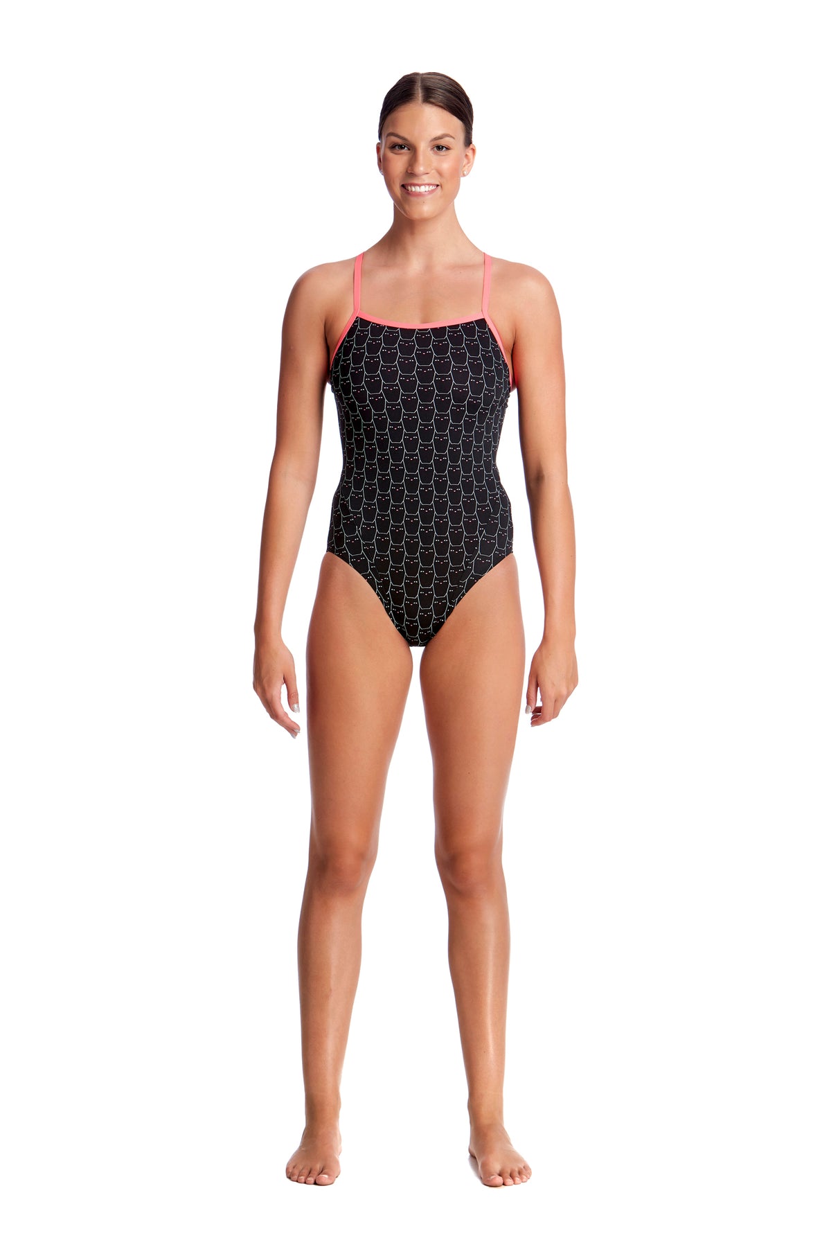 NIGHT CAT | LADIES SINGLE STRAP ONE PIECE
