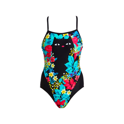 Scaredy Cat | Ladies Single Strap One Piece