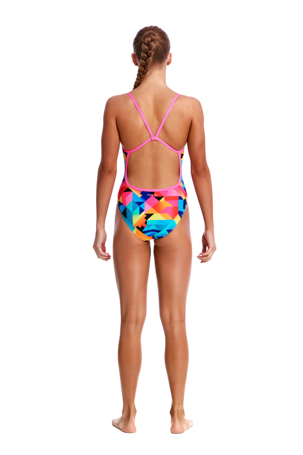 COLOUR BURST | GIRLS SINGLE STRAP ONE PIECE