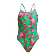 Desert Pea | Girls Single Strap One Piece