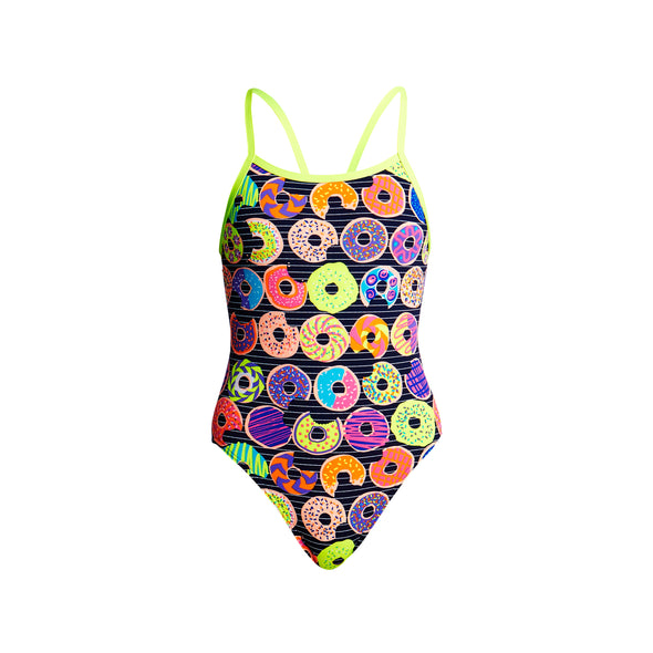 DUNKING DONUTS | GIRLS SINGLE STRAP ONE PIECE