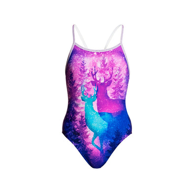 FOREST FAWN | GIRLS SINGLE STRAP ONE PIECE