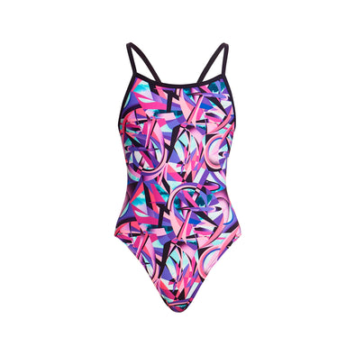 FUNKITA Fille (8-14ans) Rat Pack - Racerback 2 pieces - Maillot de bain  Natation Fille Collection Flying Start - Les4Nages