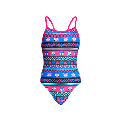 MISS FOXY | GIRLS SINGLE STRAP ONE PIECE