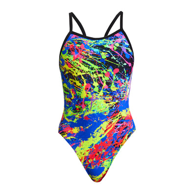 Paint Smash | Girls Single Strap One Piece