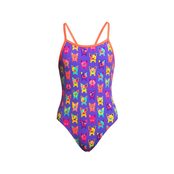 POOCH PARTY | GIRLS SINGLE STRAP ONE PIECE