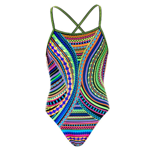 TRIBAL REVIVAL | GIRLS STRAPPED IN ONE PIECE