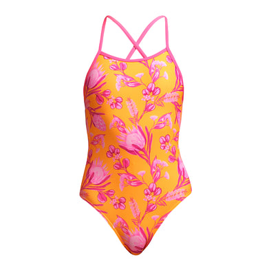 Maillot FUNKITA Fille (8-14ans) Pinged Pink Cross Top 2 pieces