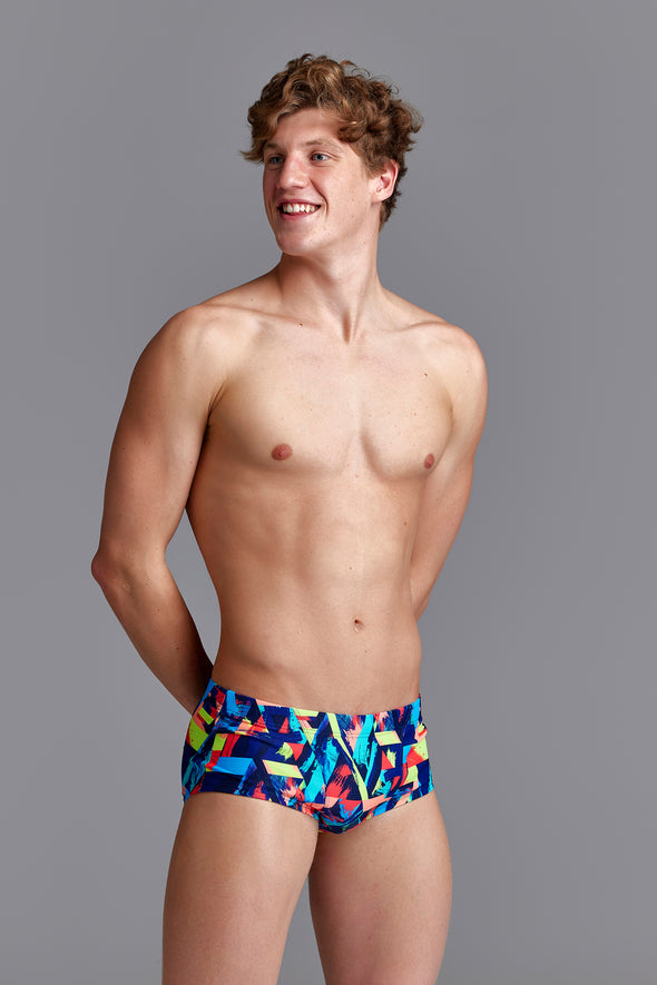 Blocked Bars | Mens Eco Classic Trunks