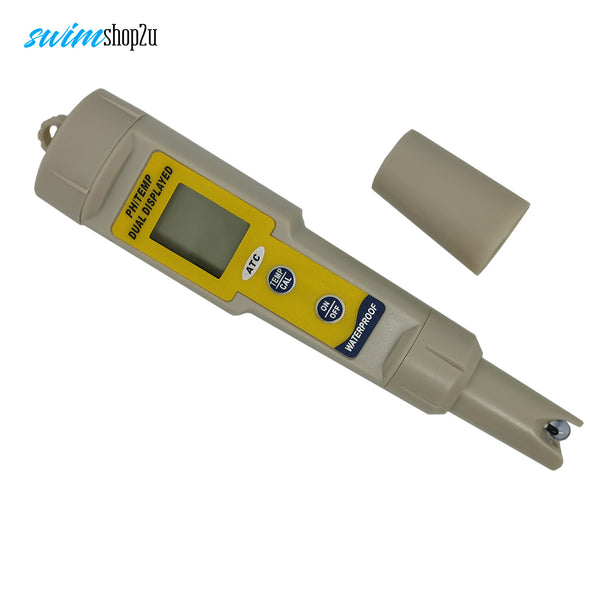 Handheld Digital Waterproof pH/Temperature Meter (Dual Display)