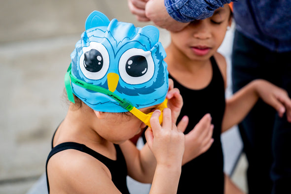 Owl | Animal-Shaped Silicone Swim Cap