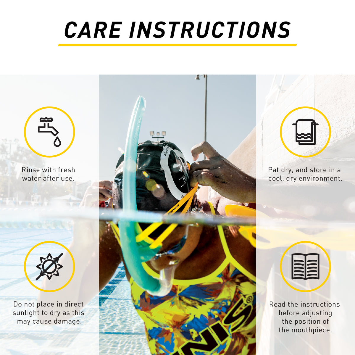 Stability Snorkel: Speed | Bracketless™ Competitive Snorkel