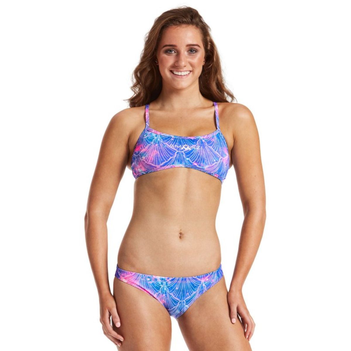 MERMAID KISSES | AMANZI WOMENS SPORTS BIKINI TOP