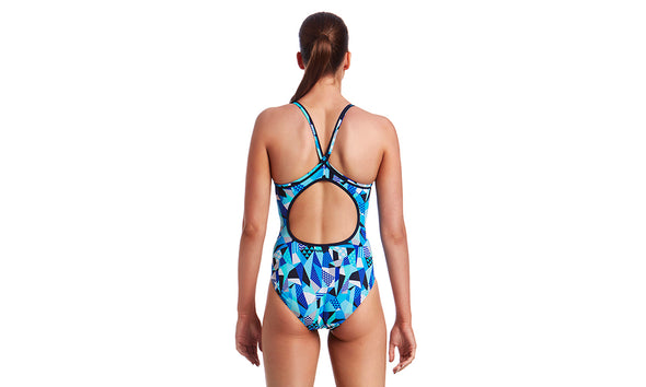 CRACK ATTACK | LADIES DIAMOND BACK ONE PIECE