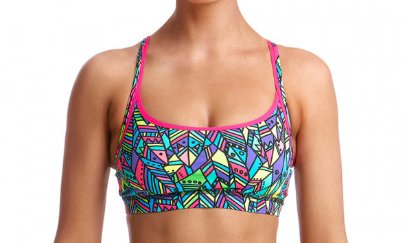 FEATHER FIESTA | LADIES SPORTS TOP