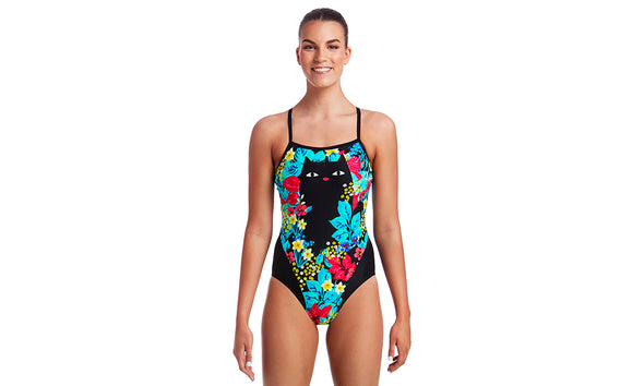 Scaredy Cat | Ladies Single Strap One Piece