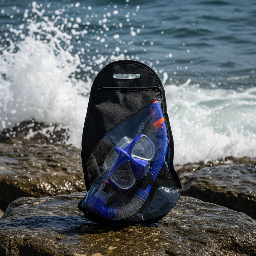 Kids Snorkelling Mask & Snorkel Set | Silicone, Tempered Glass & Dry-Top Snorkel