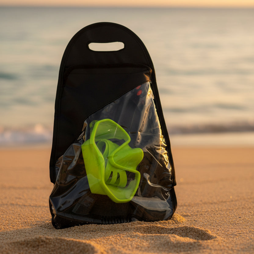 Adult Snorkelling Mask & Snorkel Set | Silicone, Tempered Glass & Dry-Top Snorkel