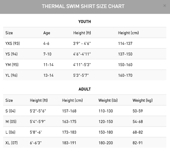 Thermal Swim Shirt | Thermal Training Shirt
